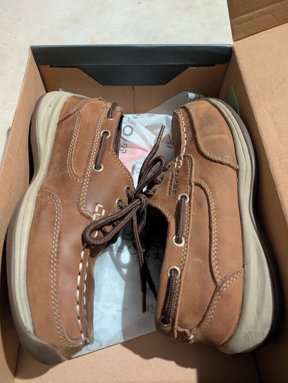Rockport Women's Steel Toe Boat Shoe